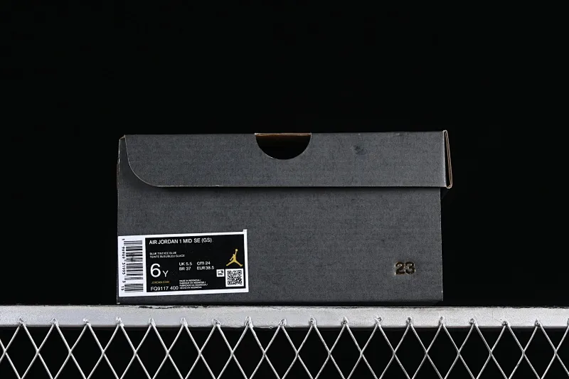 All categories Air Jordan Jordan series basketball shoes Air Jordan 1 Mid Z version Air Jordan 1 Mid GS "Glitter Swoosh" AJ1 Joe 1 ice blue crystal Zhongbang basketball shoes FQ9117-400
